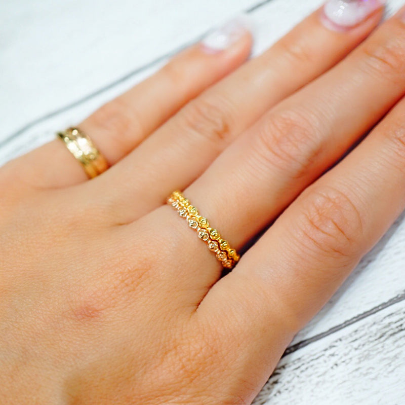 ★納期約1か月~2か月 14K マウイローズリング 【8-1665】