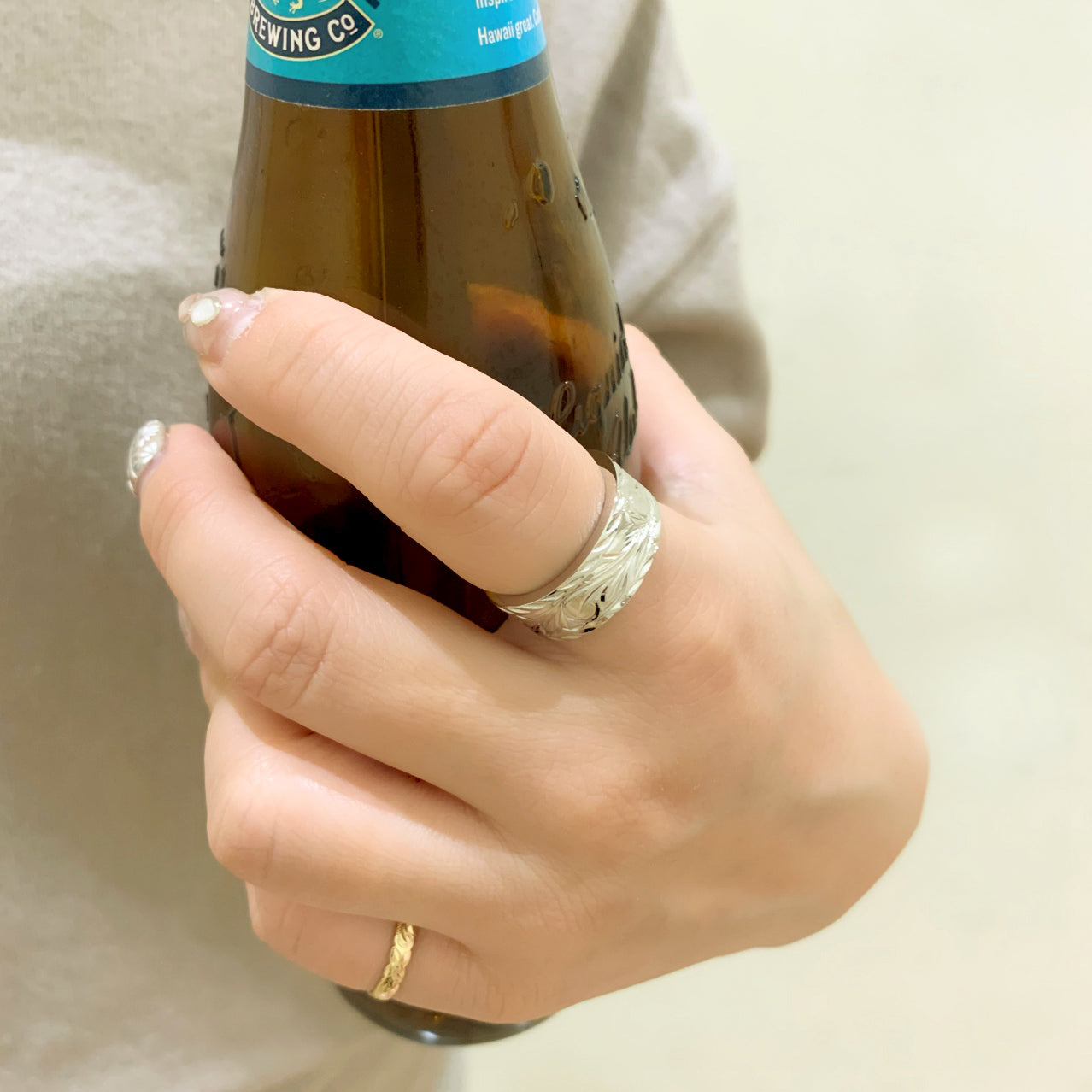 8mmプリンセススクロールリング 【3-4722】