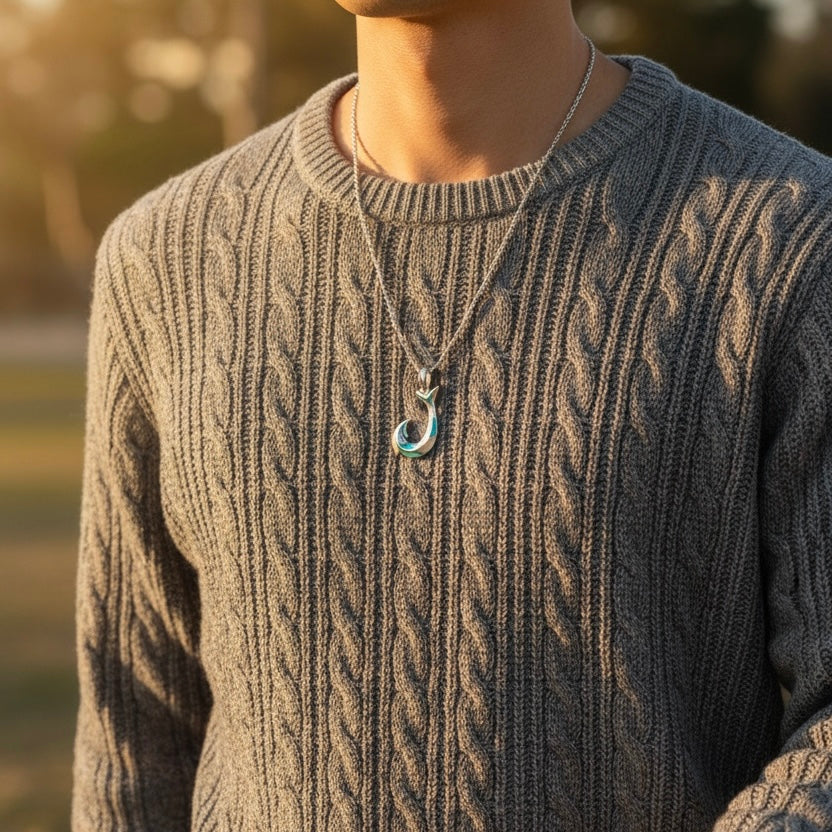 シェルフィッシュフックペンダント(L) 【2-7359】