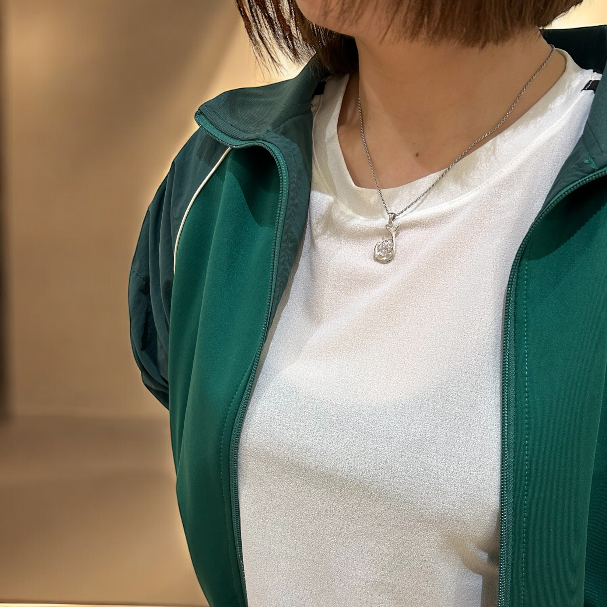 ホヌスクロールフィッシュフックペンダント 【2-1067】