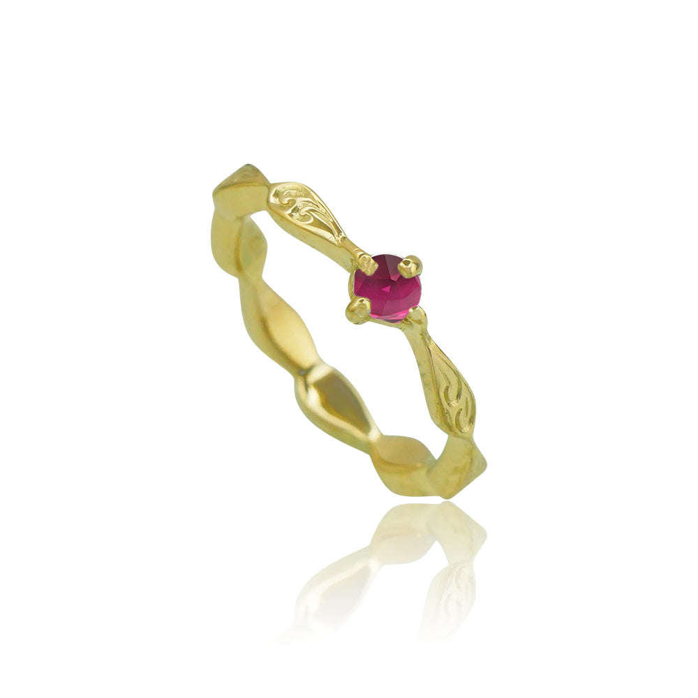 《納期約3週間》K14ベビーリングペンダント 【7-3158】