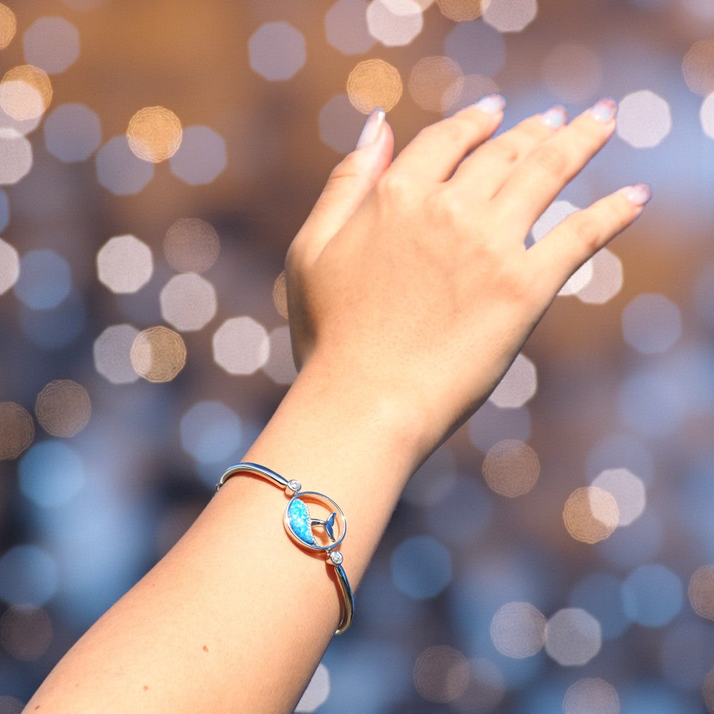 パープルオパール ホエールテールサークルブレスレット 【5-2023】