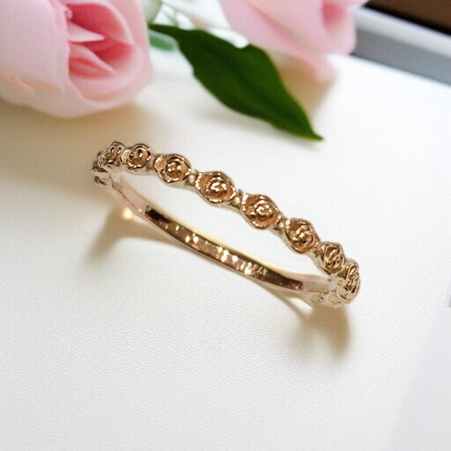 ★納期約1か月~2か月 K14 マウイローズリング 【8-1665】