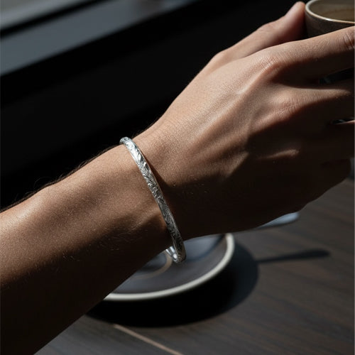 ヘビースクロールカフバングル 【5-0982】