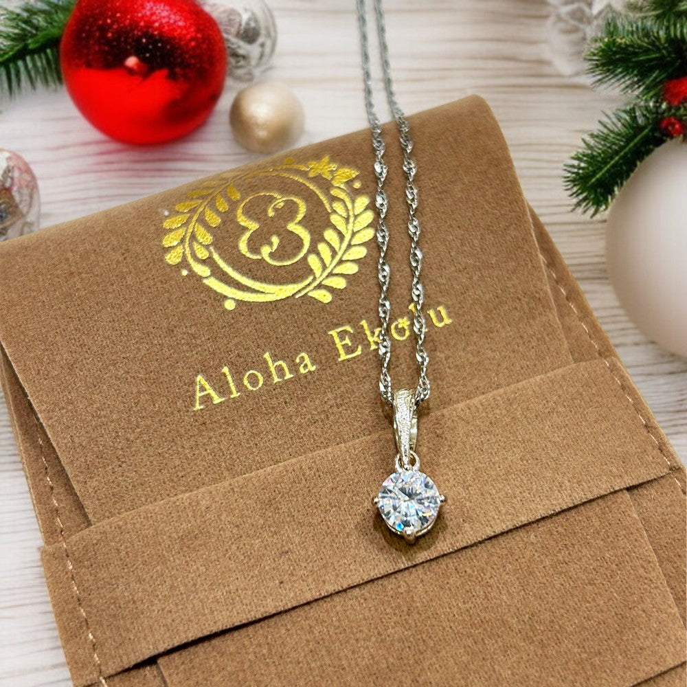 スクロールベイル CZペンダント 【2-1838】