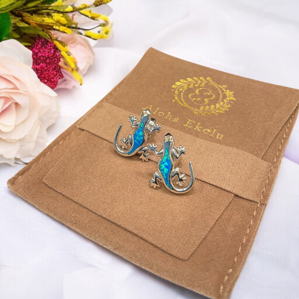 オパールゲッコーピアス 【4-4707】