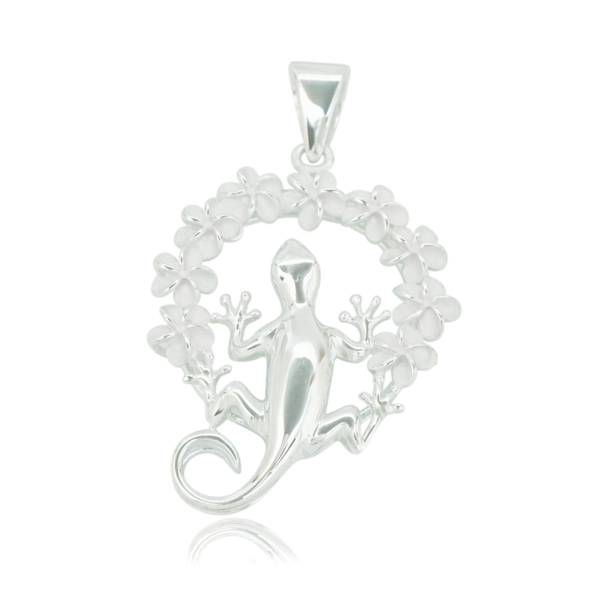 プルメリアサークルゲッコーペンダント 【2-3993】