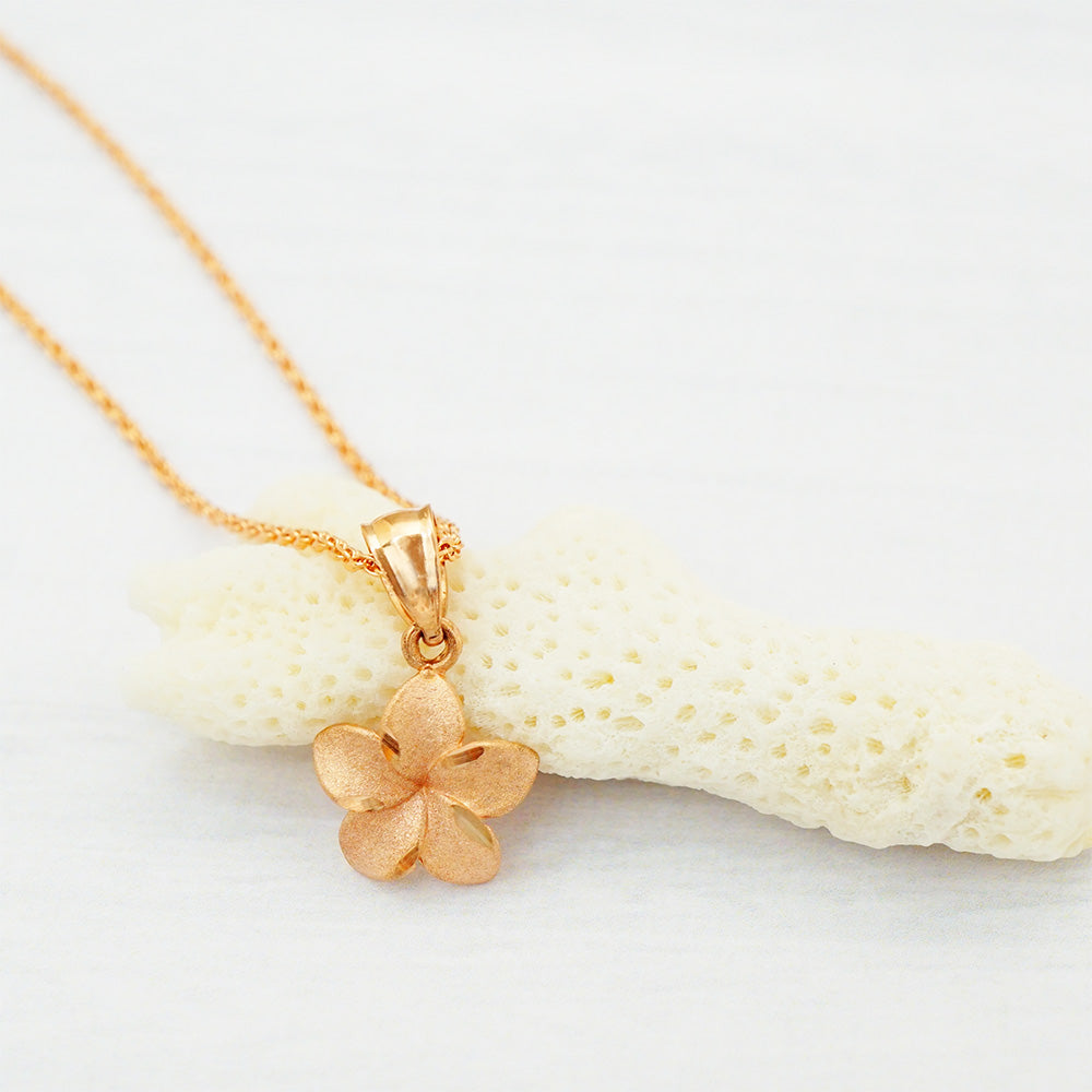 K14 プルメリアペンダント 【7-3431】