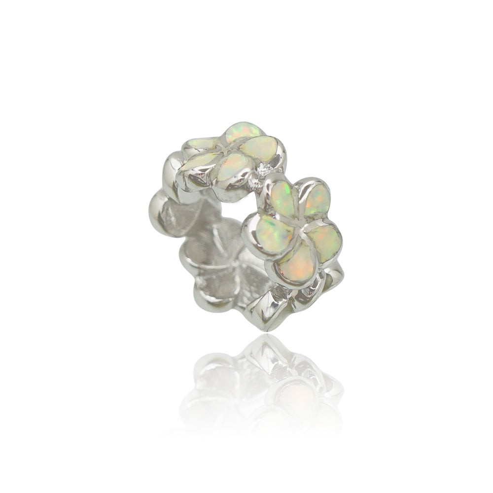 オパールプルメリアリングペンダント 【2-1326】