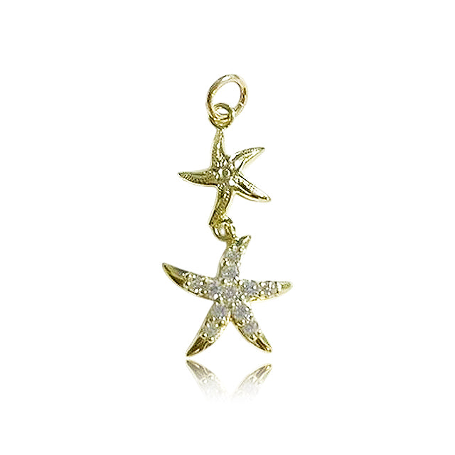 2連スターフィッシュペンダント　【2-4938】
