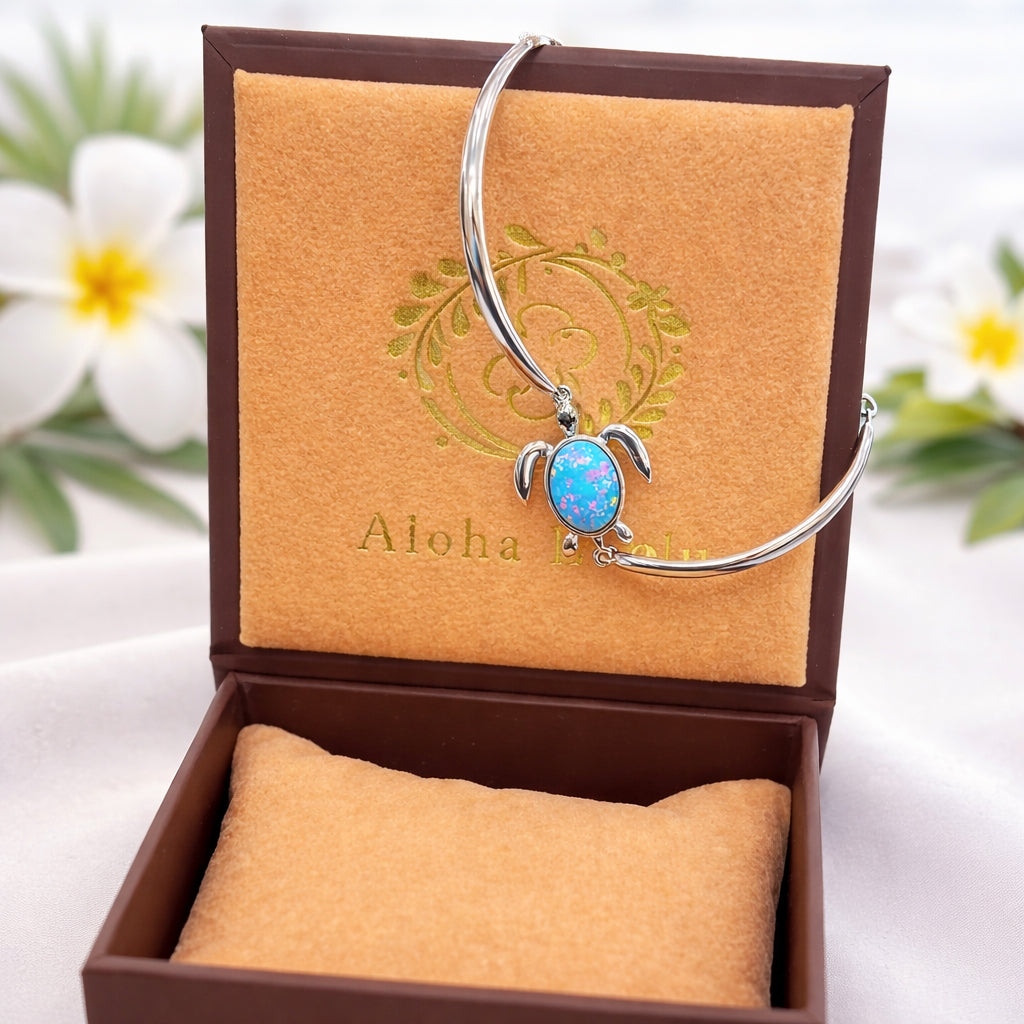 パープルオパールホヌブレスレット　【5-1750】