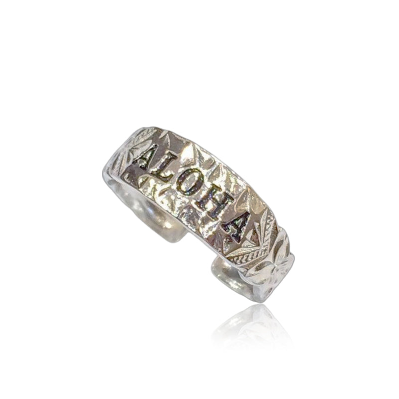 ALOHAトゥリング(ブラックエナメル)　【3-1905】