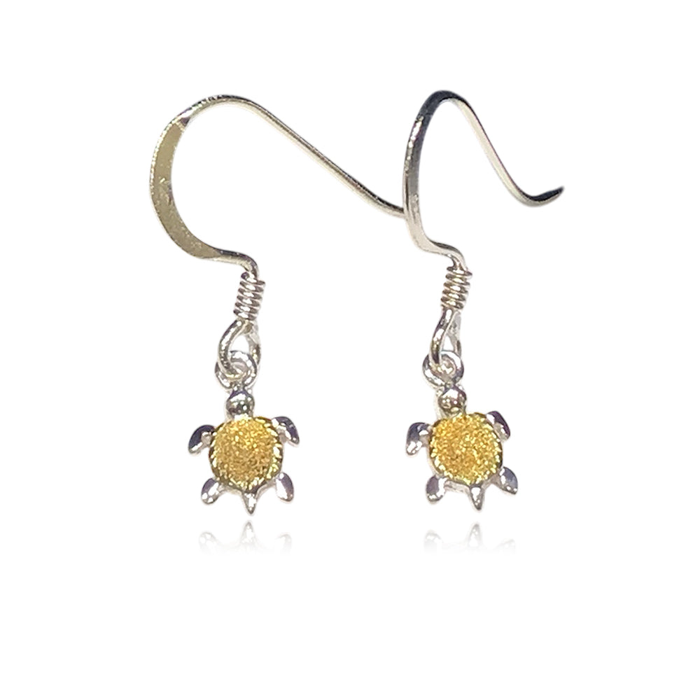 ミニタートルフックピアス　【4-4530】