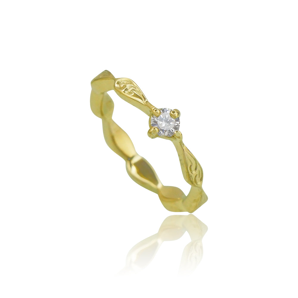 《納期約3週間》K14ベビーリングペンダント　【7-3158】