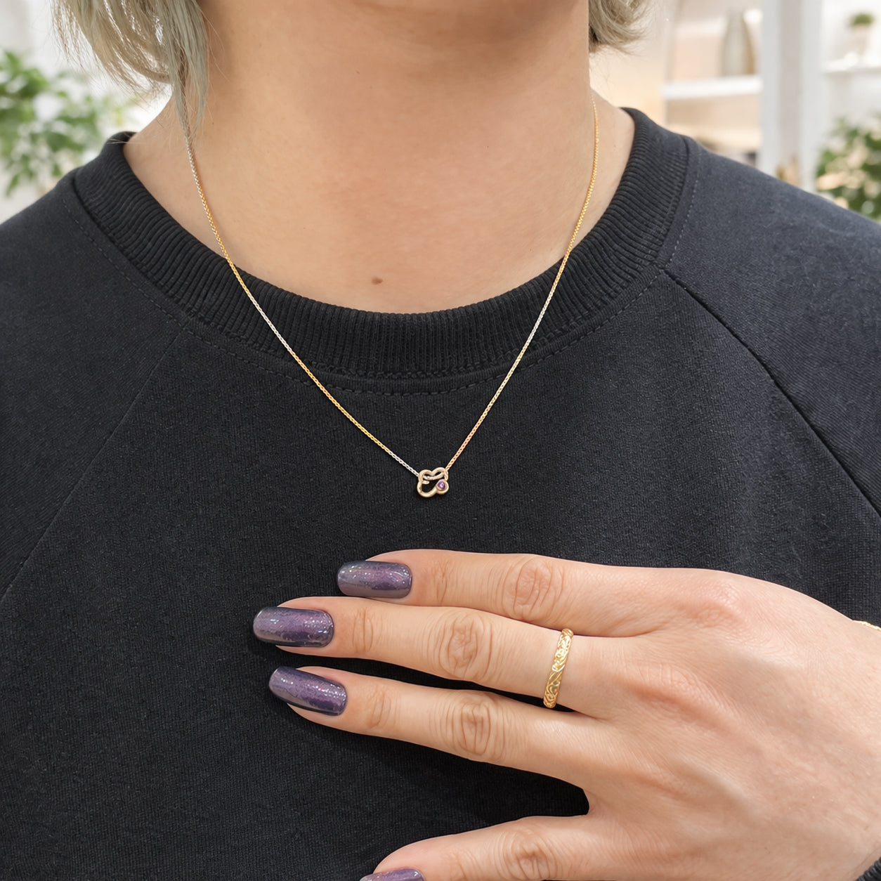 K10スクロール彫りエコルペンダント　【12-2274】