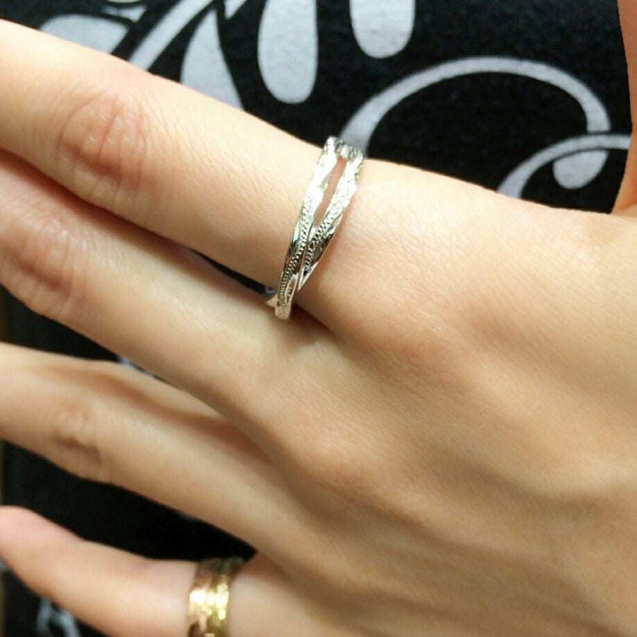 ウェーブクロスリング【3-0922】