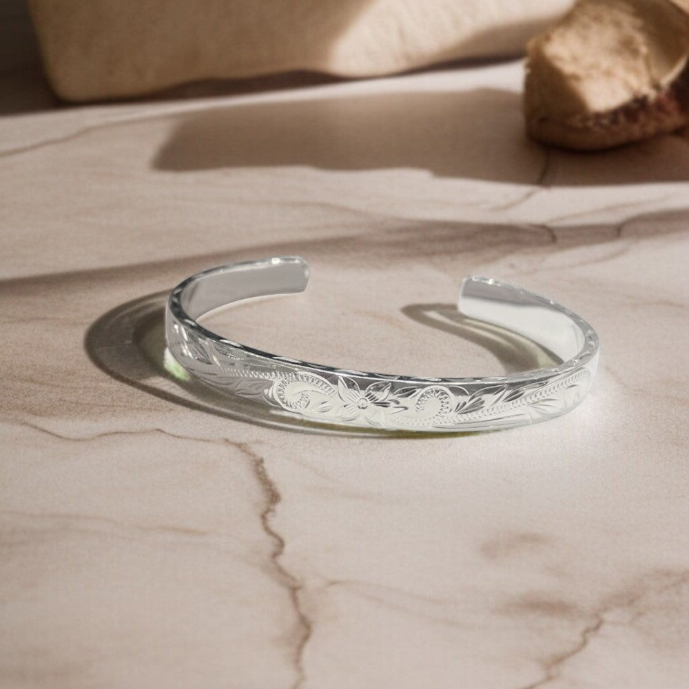 ヘビースクロールカフバングル　【5-0982】