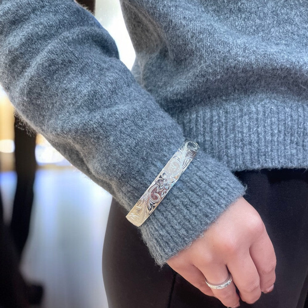 ヘビースクロールカフバングル　【5-0982】