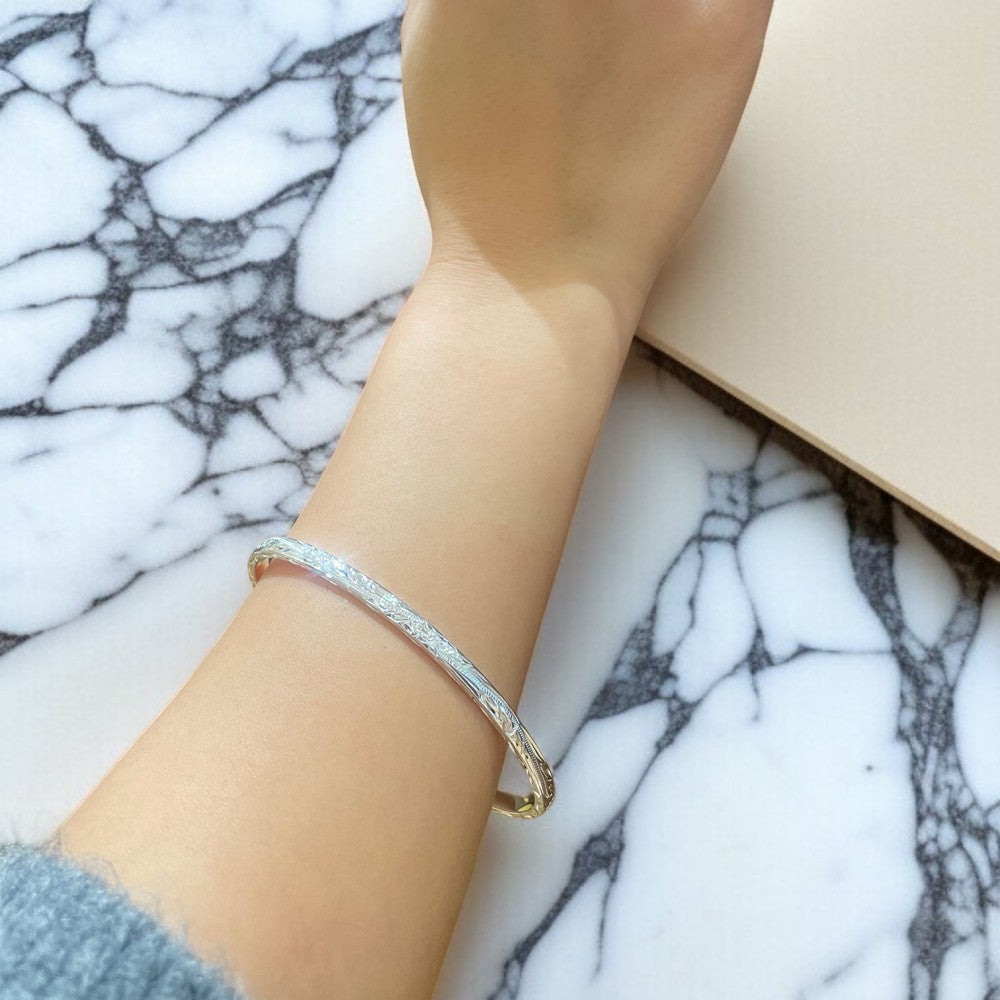 ヘビースクロールカフバングル　【5-0982】