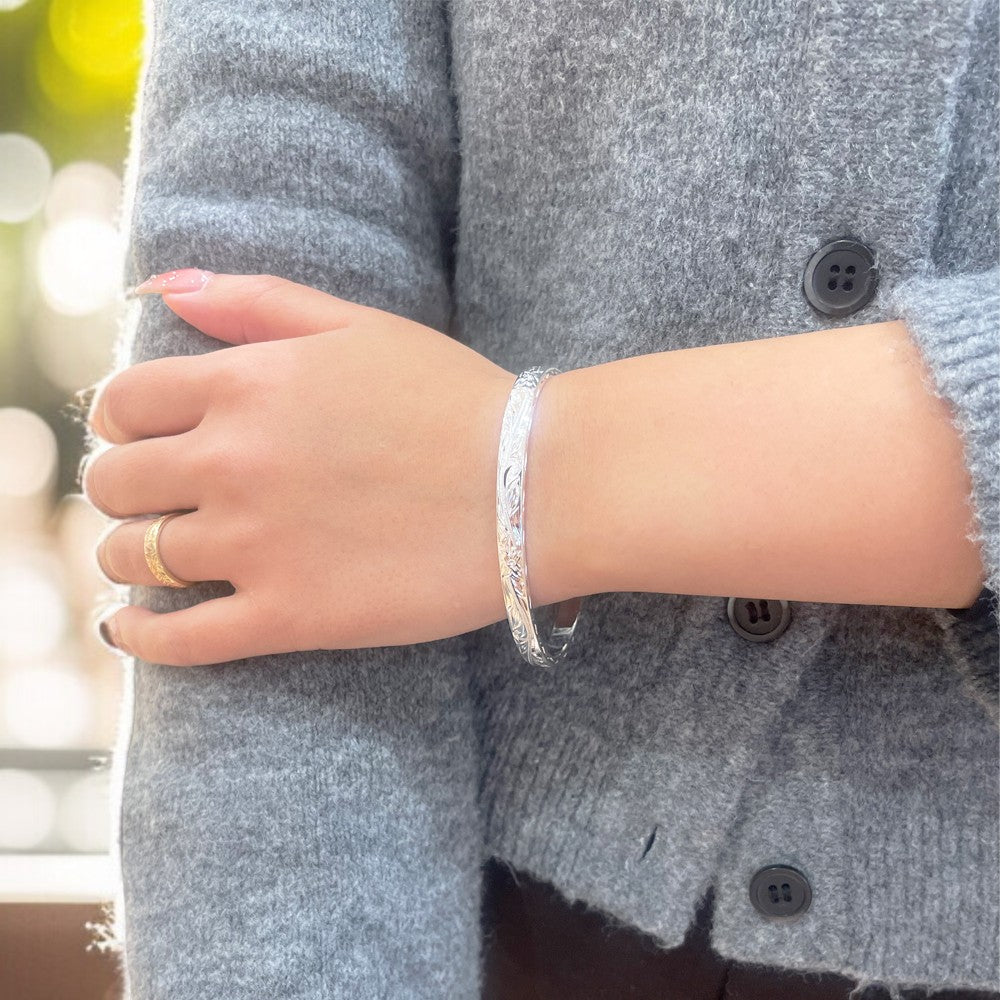 ヘビースクロールカフバングル　【5-0982】