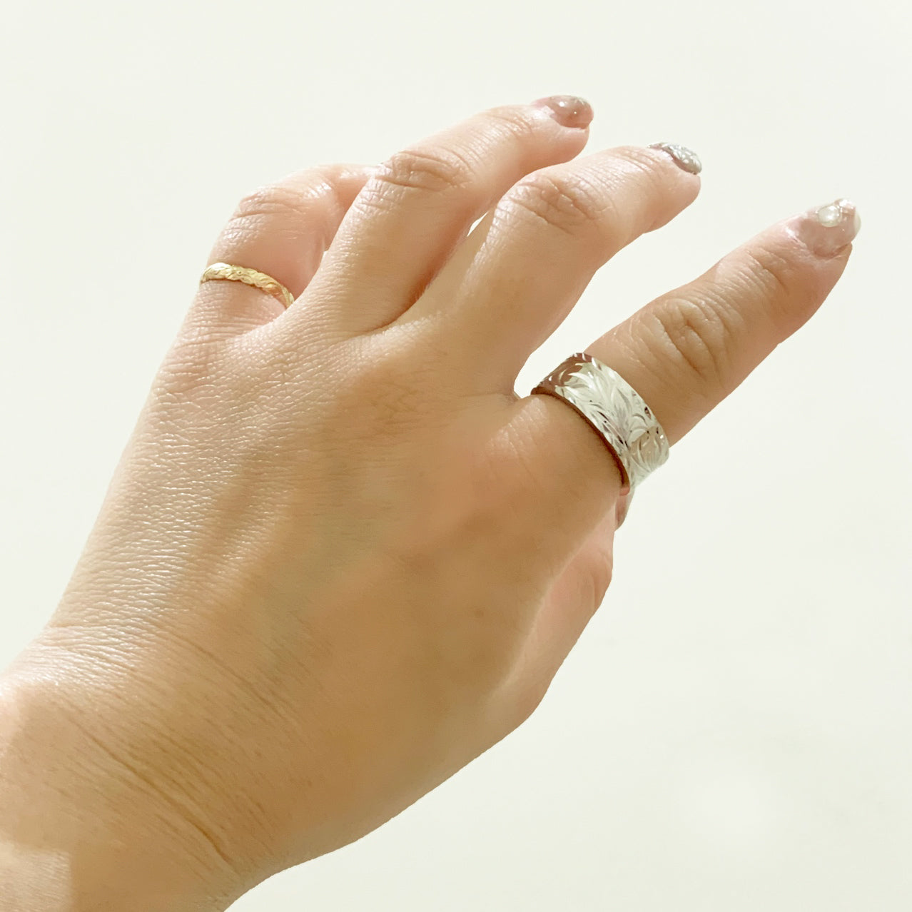 8mmプリンセススクロールリング　【3-4722】