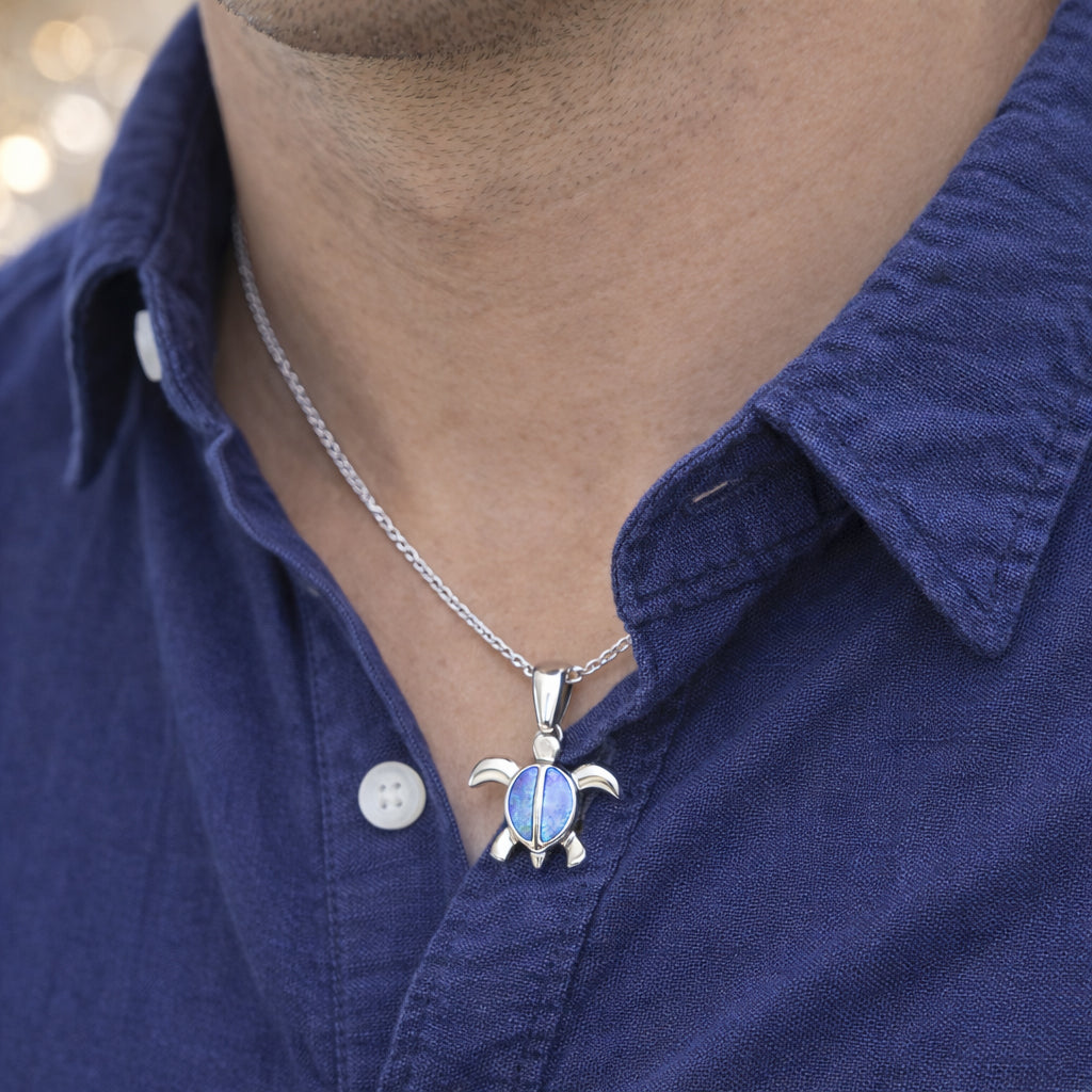 パープルオパールホヌペンダント　【2-3924 】