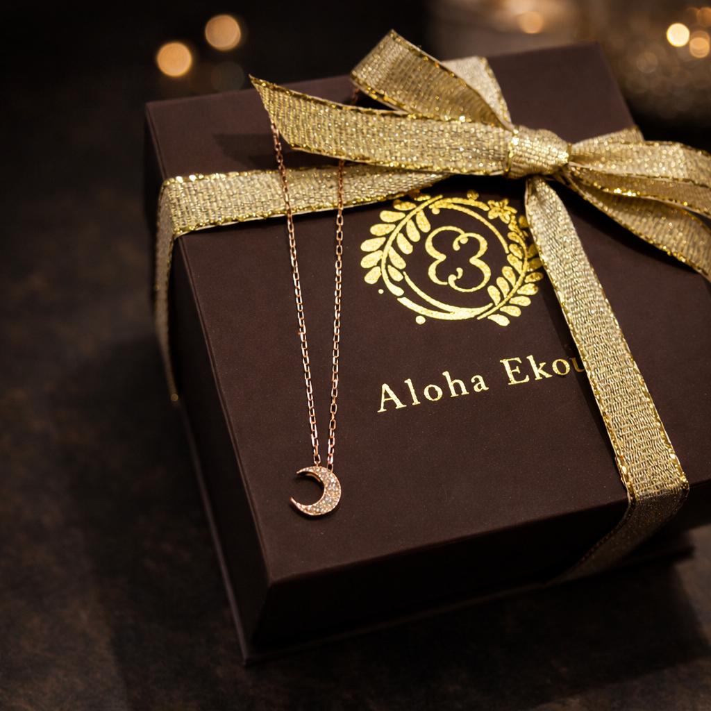 K10 三日月Diaネックレス　【12-2830】