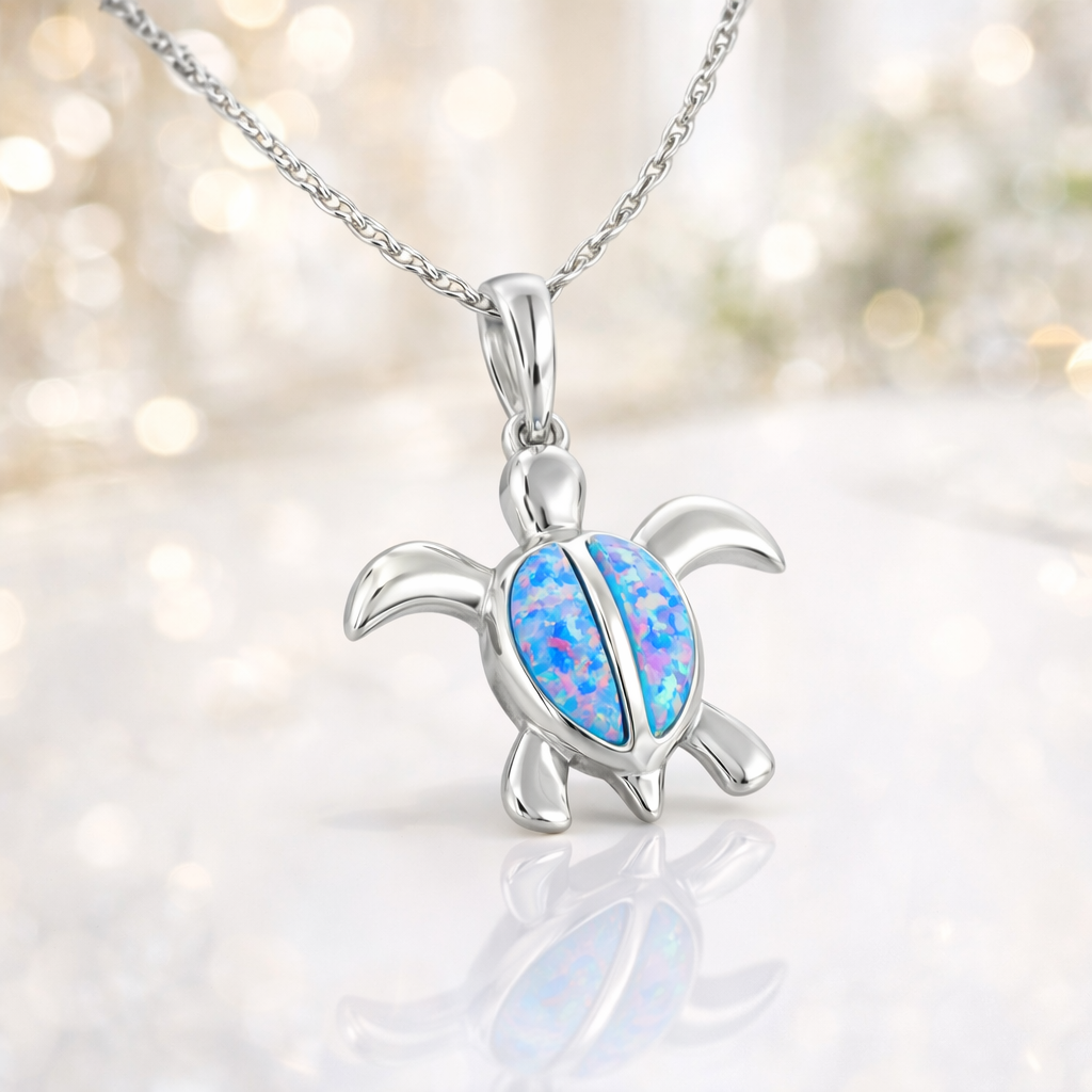 パープルオパールホヌペンダント　【2-3924 】