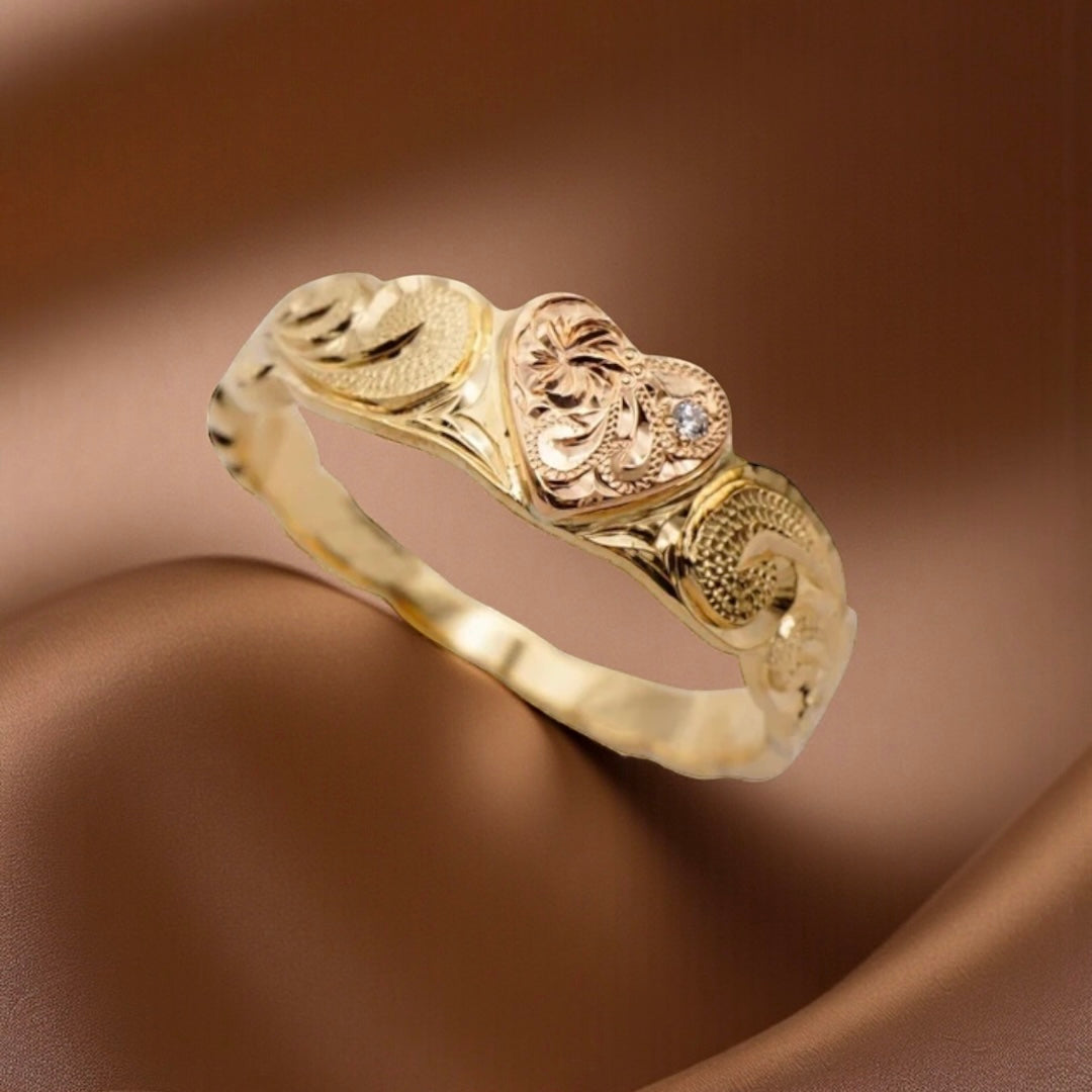 ハートリングk14 k14ハートリング K14 ハワイアン オープンハート リング – PUAALLY