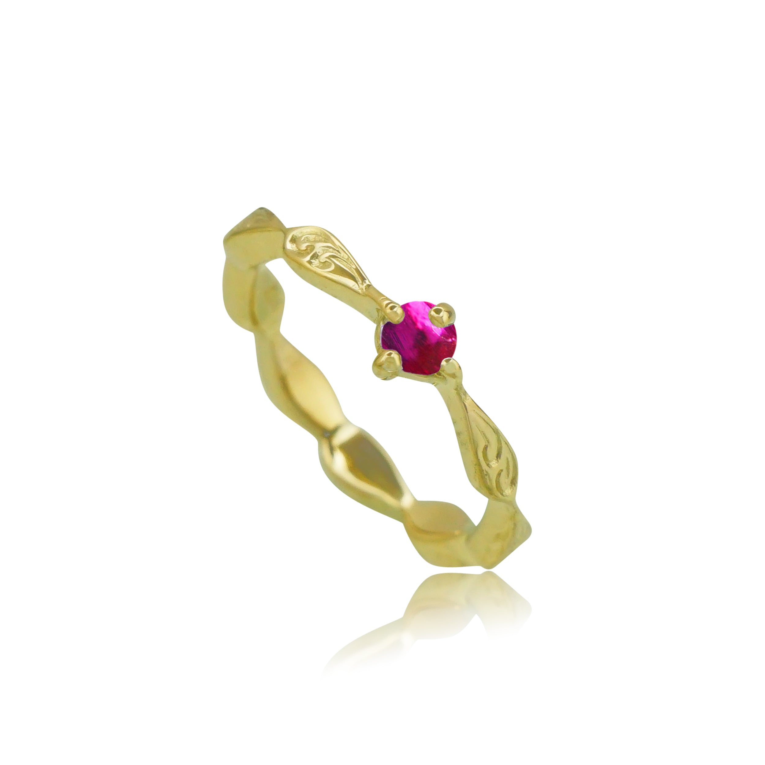 《納期約3週間》K14ベビーリングペンダント　【7-3158】