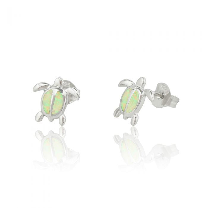 オパールミニホヌキャッチピアス　【4-0877】