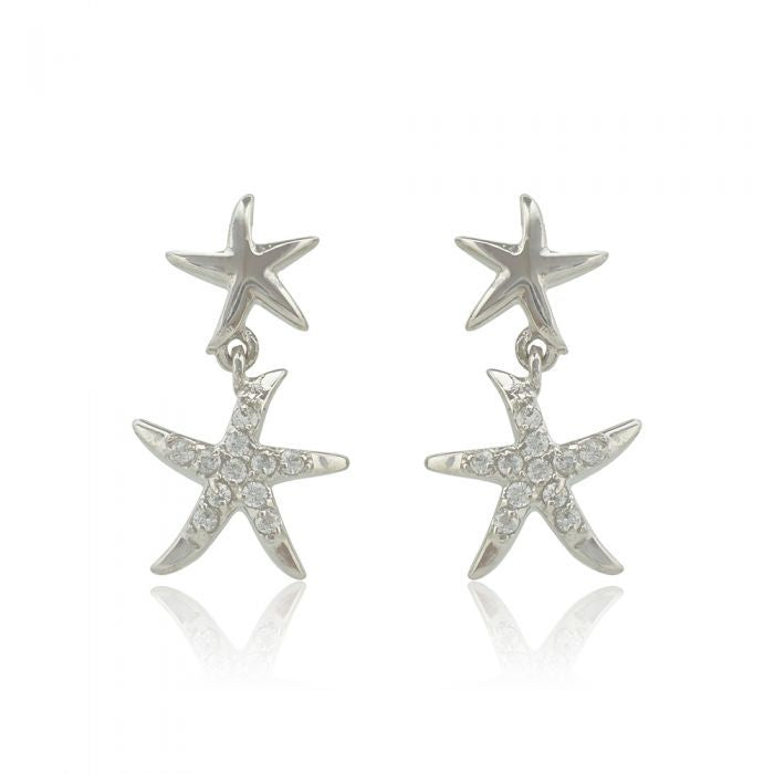 2連スターフィッシュピアス　【4-1300】