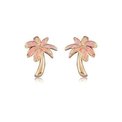 オパールパームツリーピアス　【4-4028】
