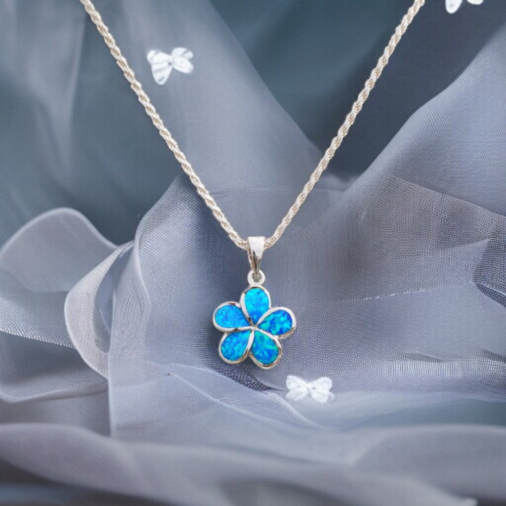 オパールミニプルメリアペンダント　【2-0466】